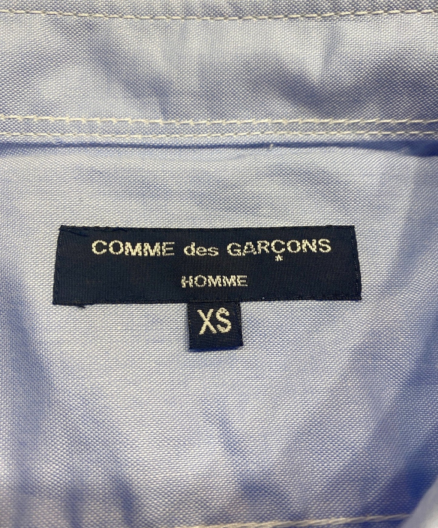 [Pre-owned] COMME des GARCONS HOMME Nylon sleeve ox chambray shirt HH-B005-051-1-1