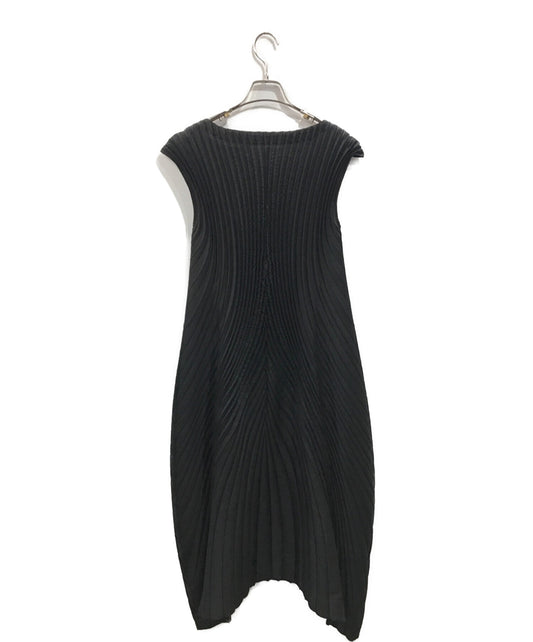 [Pre-owned] ISSEY MIYAKE Pleated Sleeveless Dress IM33FH503