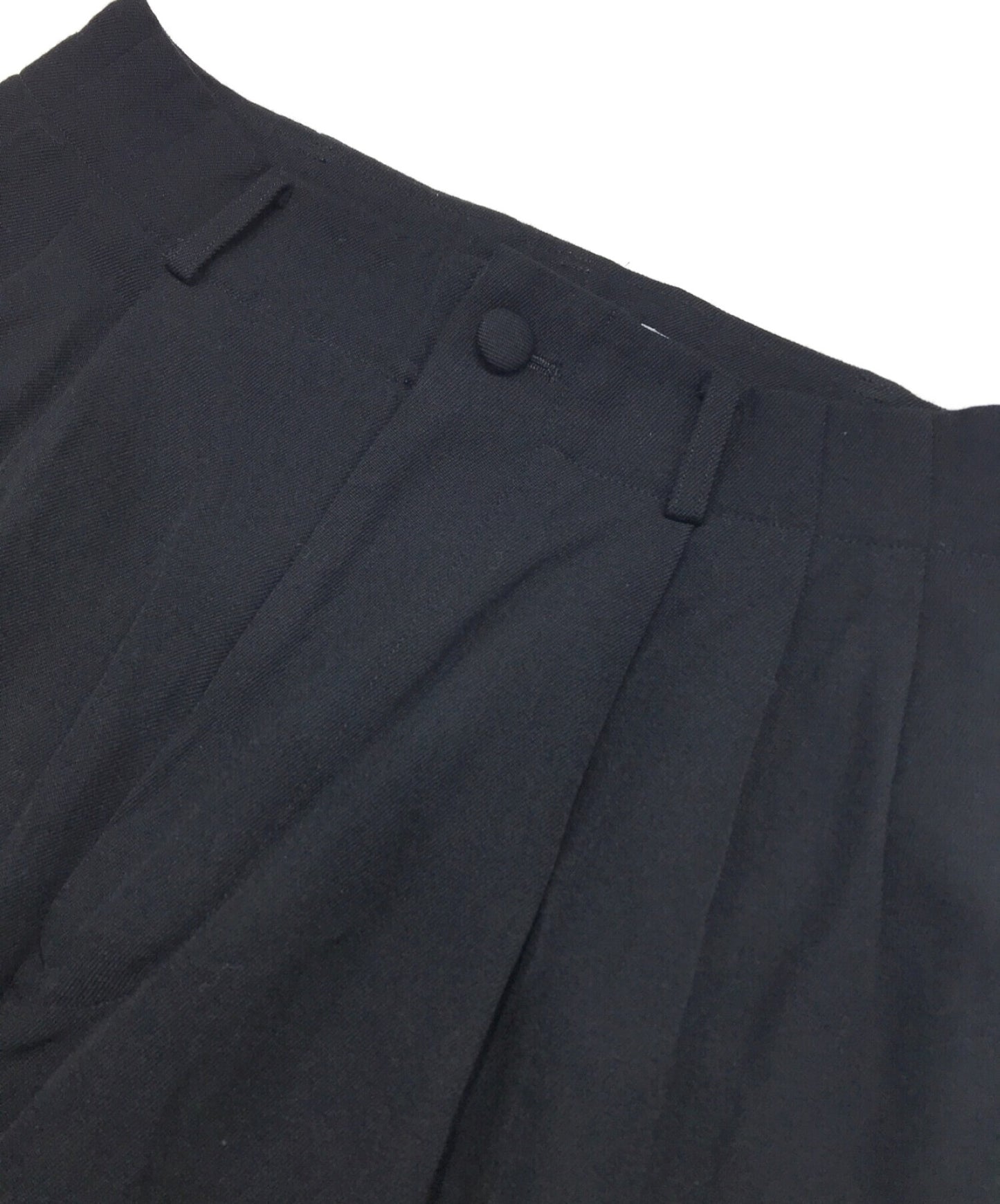 [Pre-owned] YOHJI YAMAMOTO Tucked Wool Gaber Pants FQ-P06-115