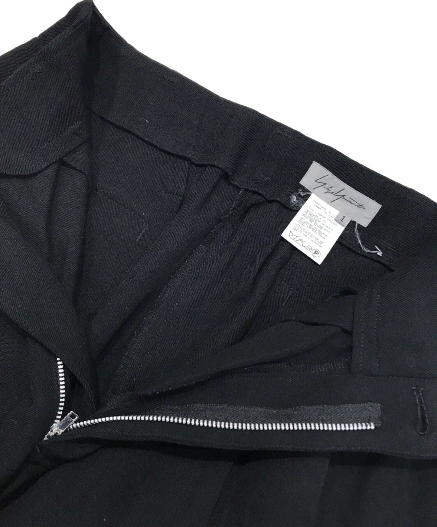 [Pre-owned] YOHJI YAMAMOTO Tucked Wool Gaber Pants FQ-P06-115