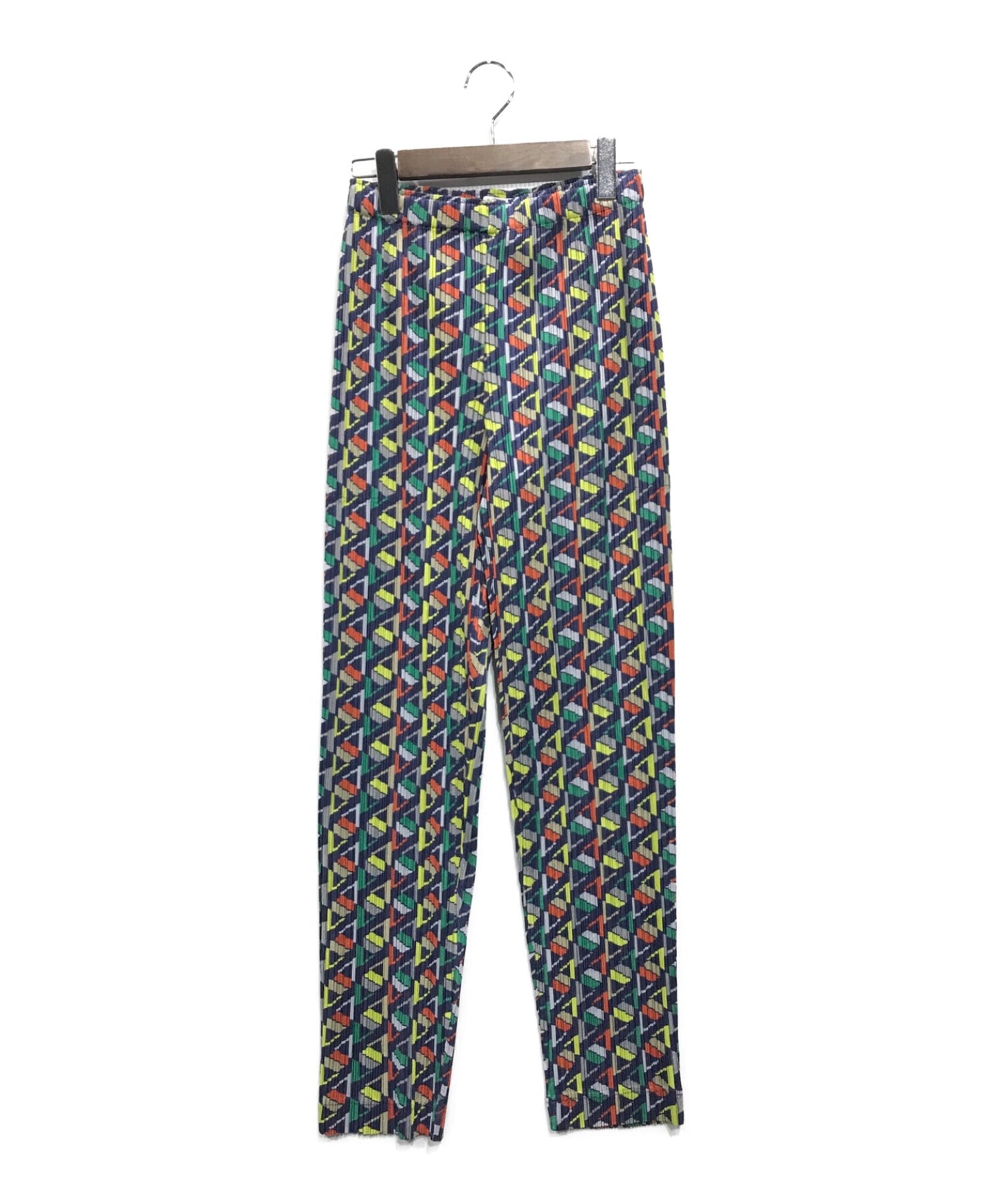 [Pre-owned] PLEATS PLEASE pleated pants with a full pattern PP73-JF724