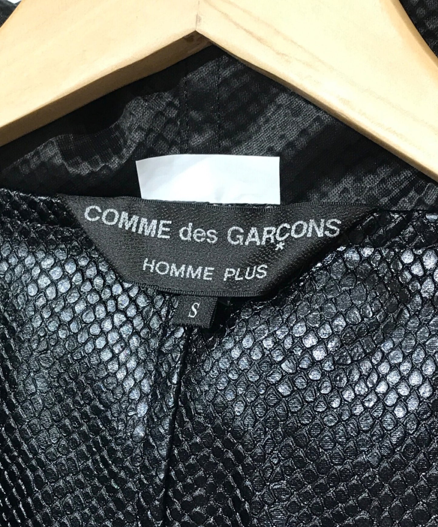 COMME des GARCONS HOMME PLUS 21AW Switching Faux Leather Coat PH-J026