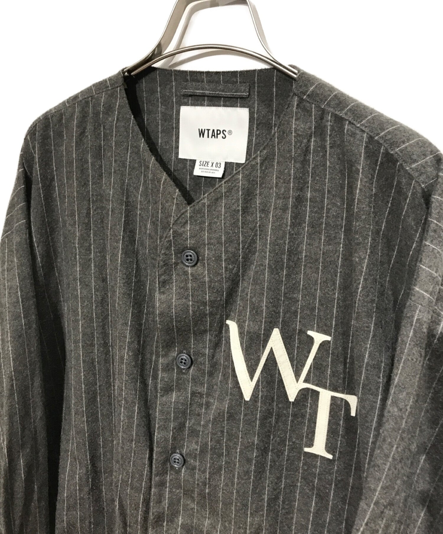 [Pre-owned] WTAPS 22SS LEAGUE LS COTTON FLANNEL 221TQDT-SHM01