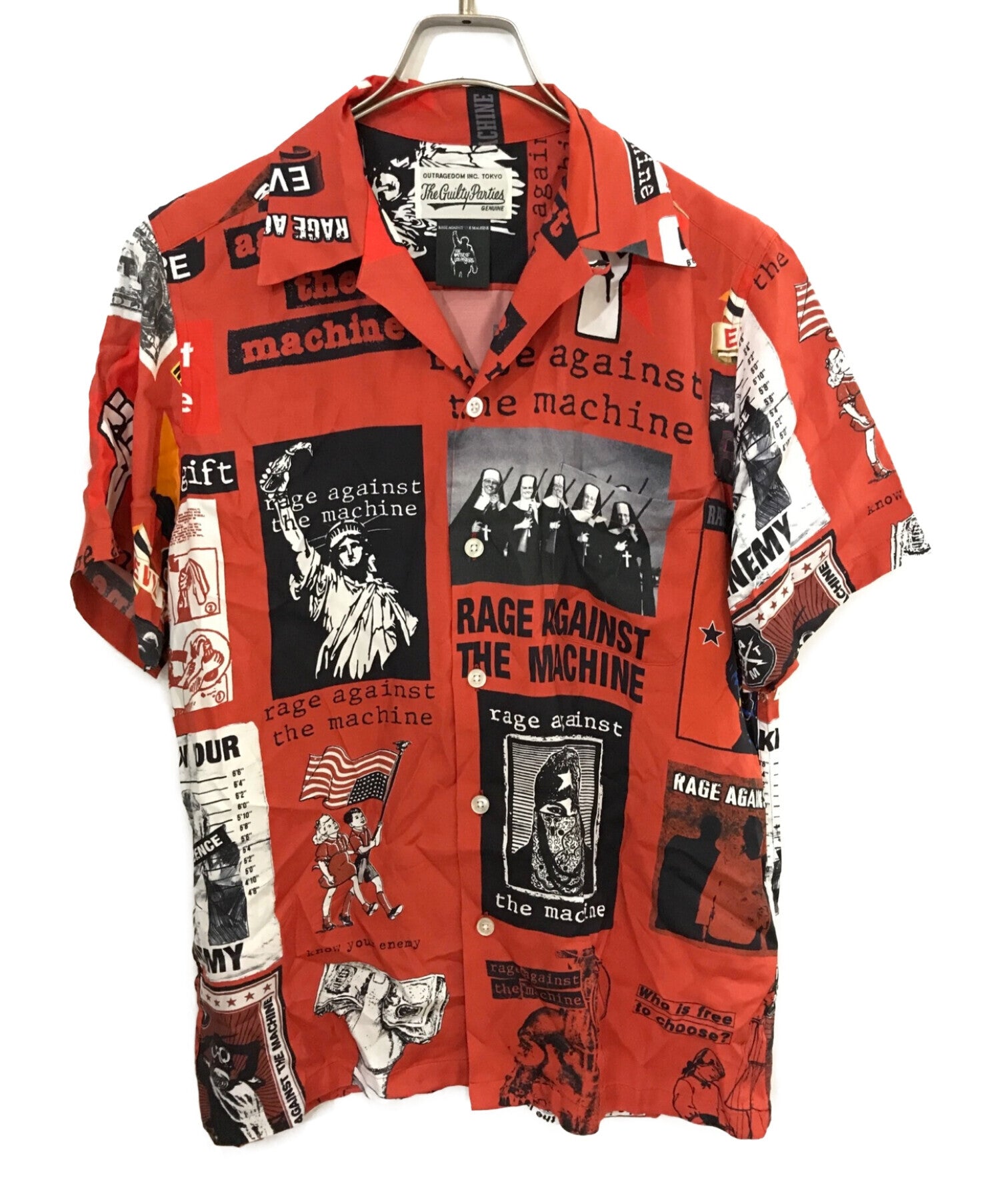 [Pre-owned] WACKO MARIA RAGE AGAINST THE MACHINE S/S HAWAIIAN SHIRT