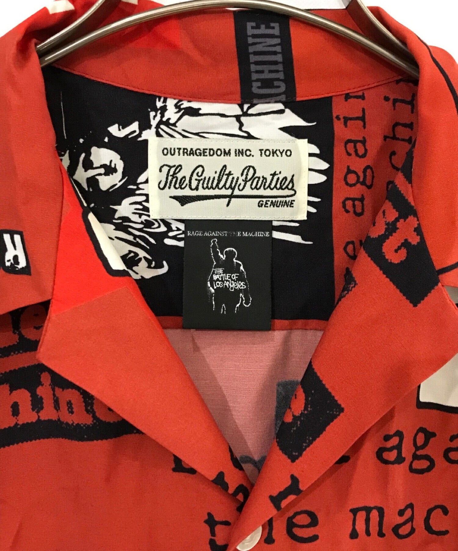 Pre-owned] WACKO MARIA RAGE AGAINST THE MACHINE S/S HAWAIIAN SHIRT –  Archive Factory