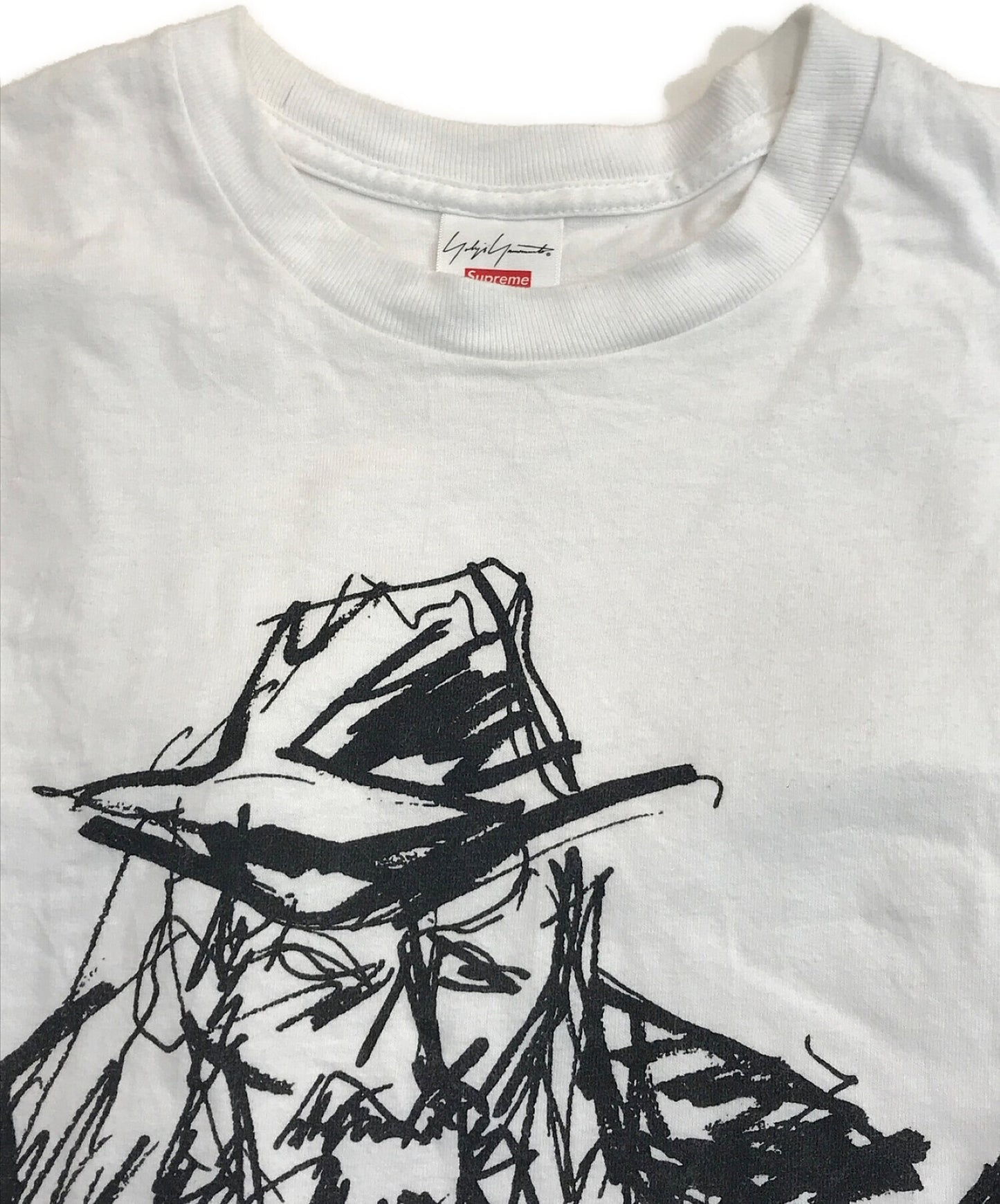 최고 × Yohji Yamamoto 인쇄 티셔츠