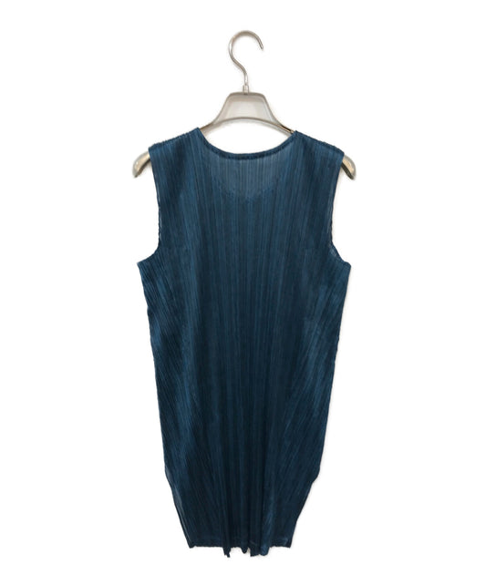 [Pre-owned] PLEATS PLEASE Sheer Side Slit Mini Dress PP73-JT622