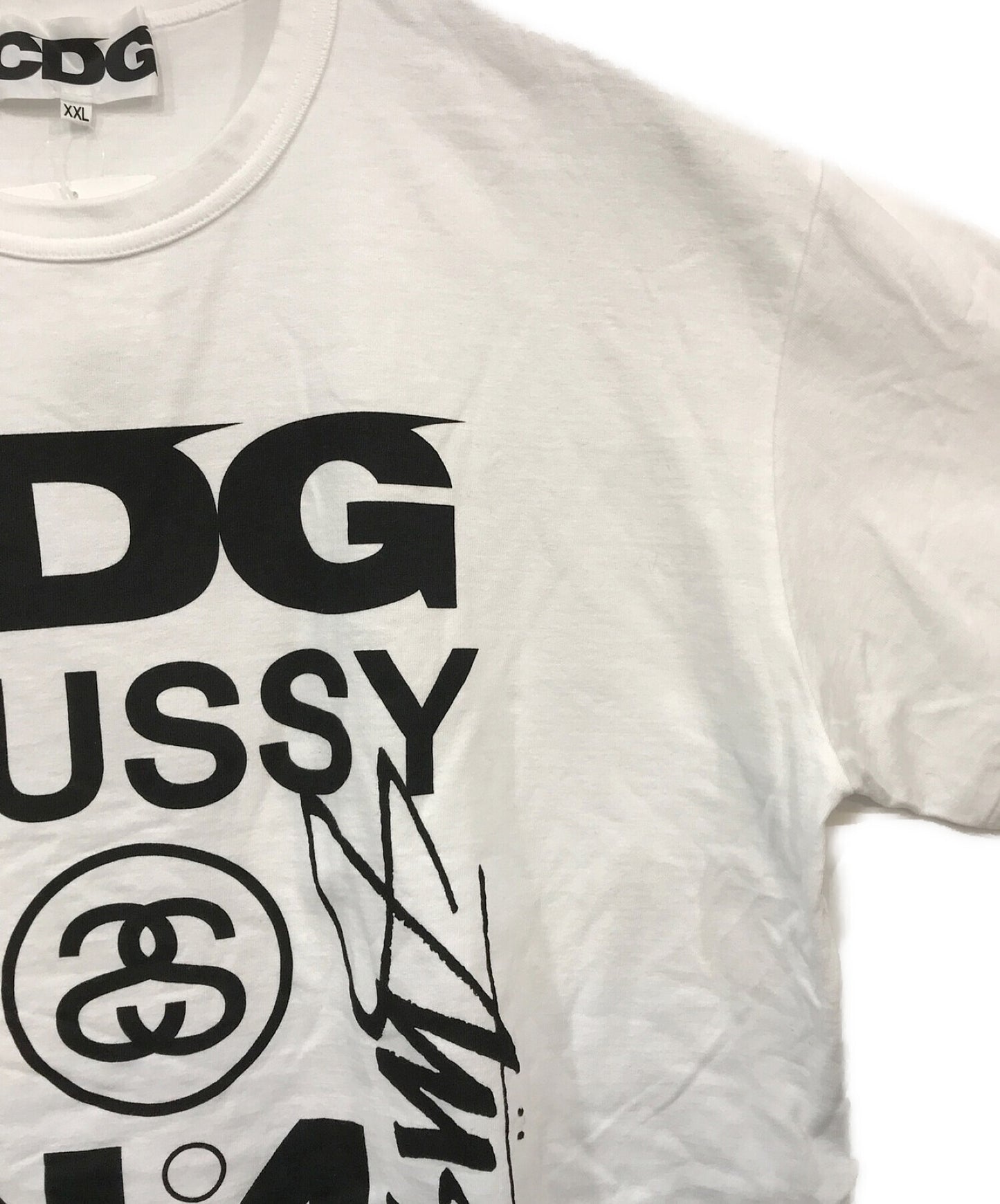 [Pre-owned] COMME des GARCONS×stussy Collaboration print T-shirts SH-T002