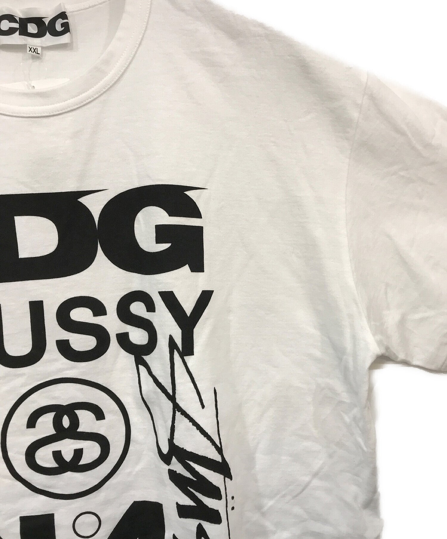 [Pre-owned] COMME des GARCONS×stussy Collaboration print T-shirts SH-T