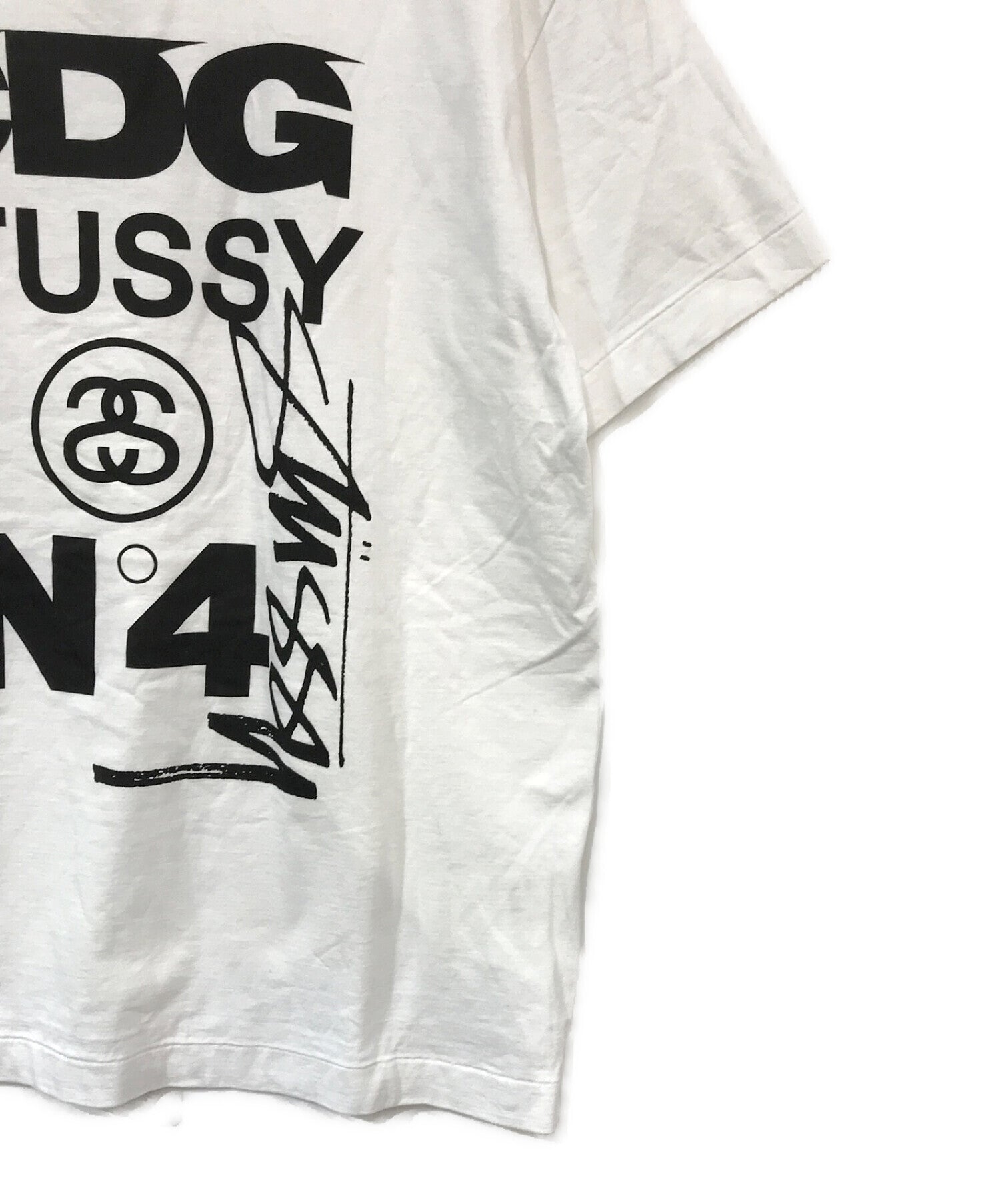 [Pre-owned] COMME des GARCONS×stussy Collaboration print T-shirts SH-T002