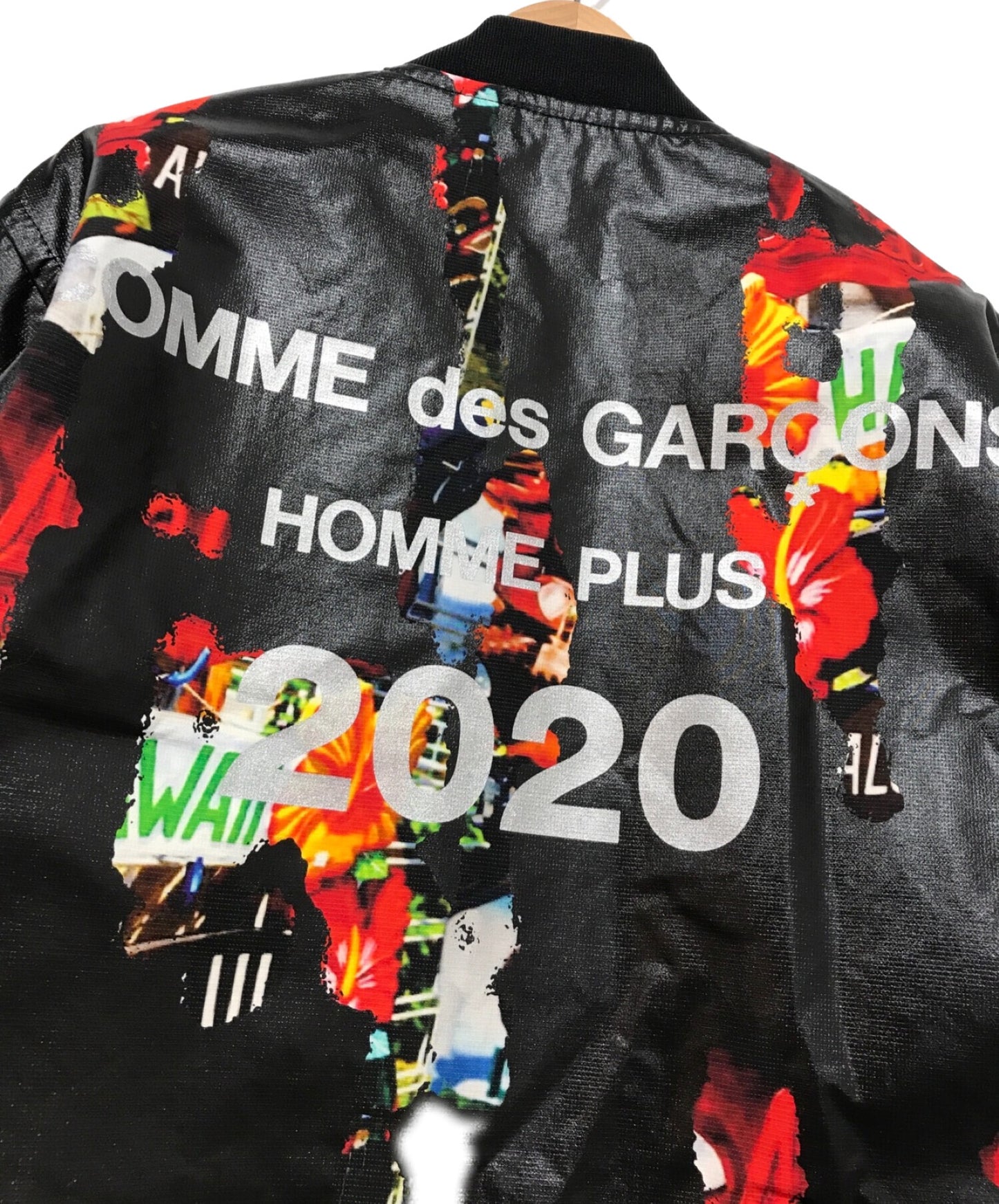 Comme des Garcons Homme Plus Jacket Coach ยางพิมพ์ PE-J079