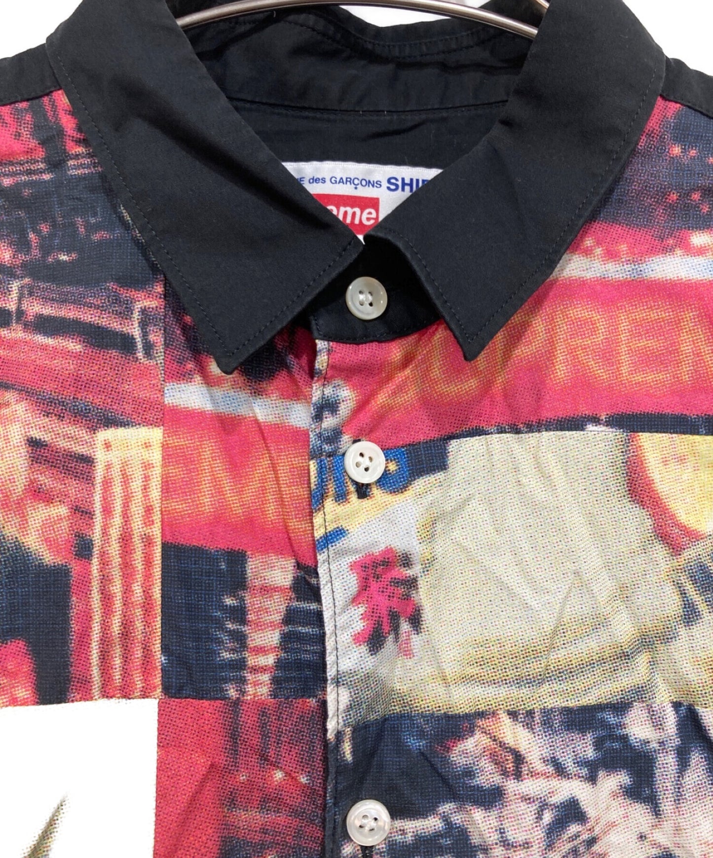 [Pre-owned] COMME des GARCONS SHIRT Cotton Patchwork Button Up Shirt S2FW18