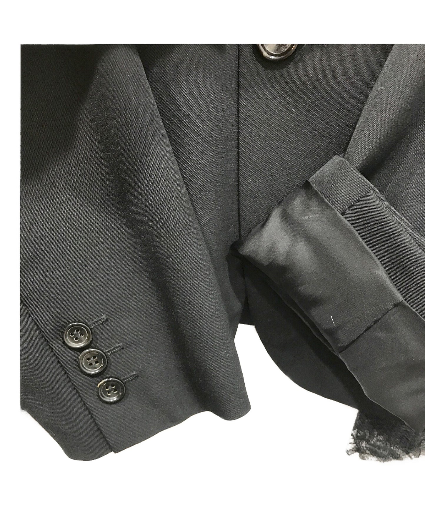 [Pre-owned] COMME des GARCONS COMME des GARCONS Round Collar Ruffle Decoration Jacket RB-J013