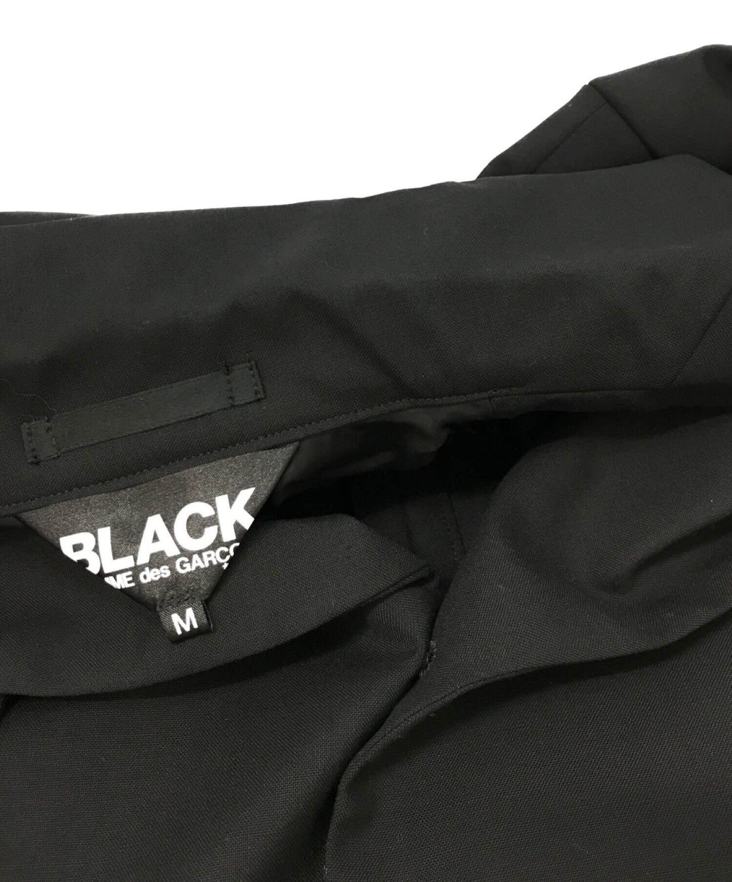 Black Comme Des Garcons Cut Body Wool 맞춤형 재킷 1G-J014