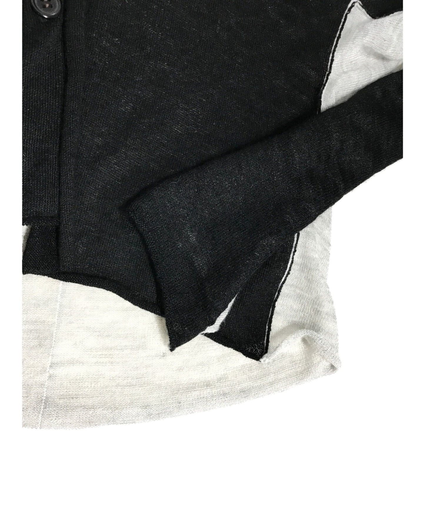[Pre-owned] Y's Ramie Nylon Stitch Design Knit Cardigan YD-K55-581-2