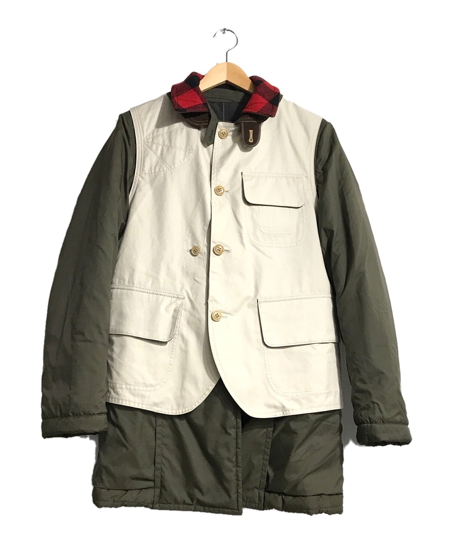 Junya Watanabe Man Comme des Garcons แจ็คเก็ตผ้าฝ้ายย้อนกลับ AD2009 WD-C001