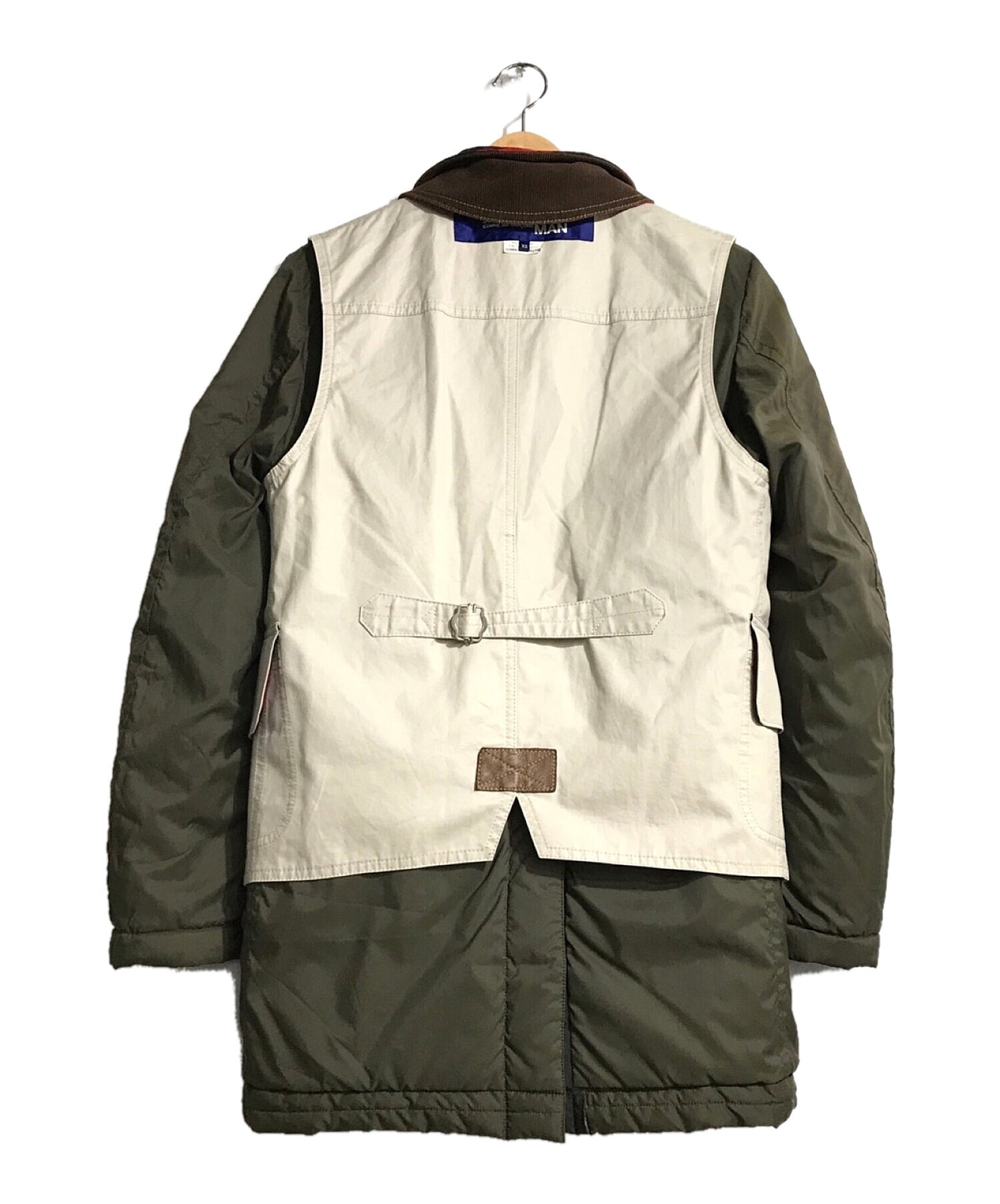 Junya Watanabe Man Comme des Garcons แจ็คเก็ตผ้าฝ้ายย้อนกลับ AD2009 WD-C001