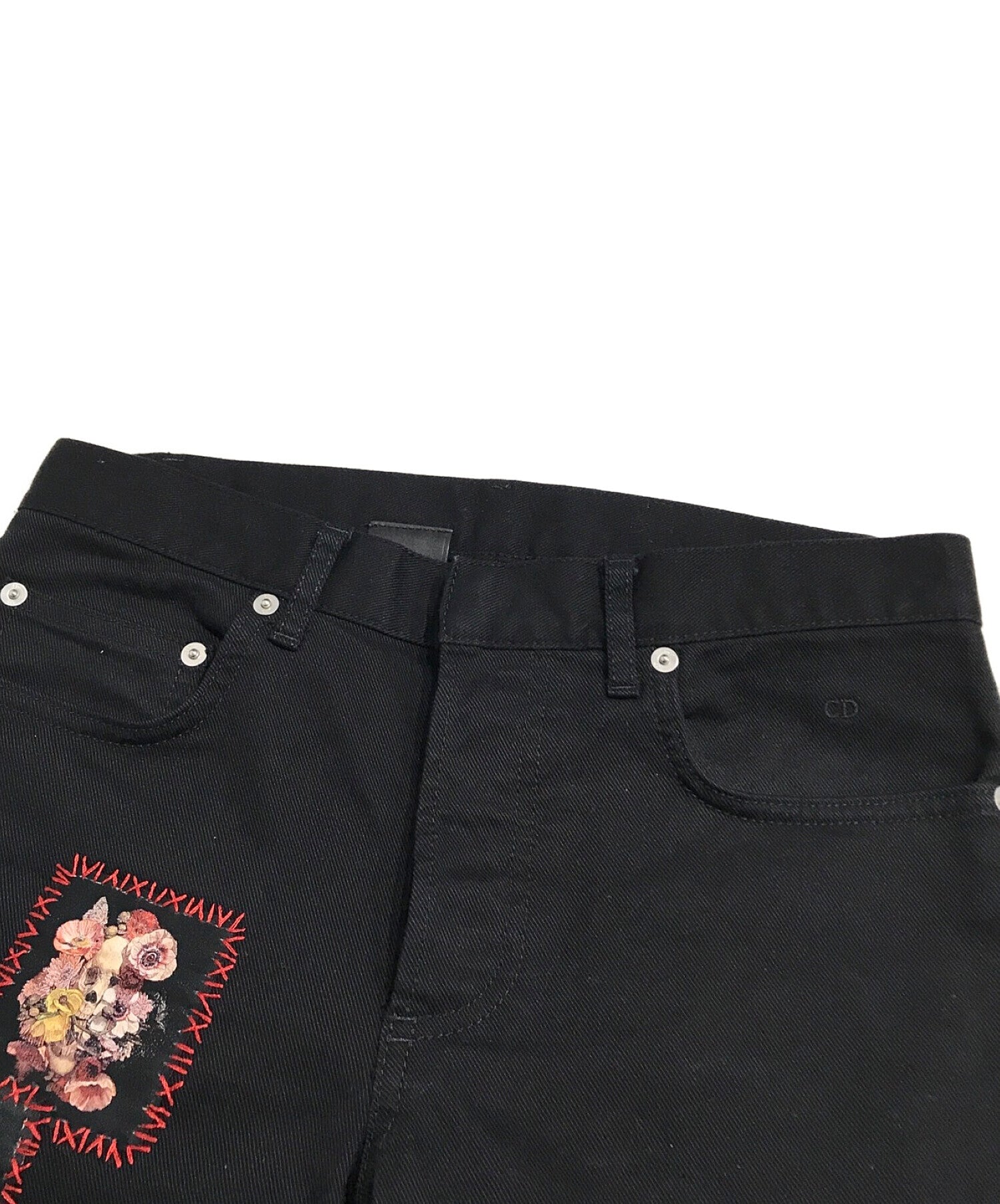 Dior Homme×Toru Kamei 17SS Vanitas Patch Skinny Pants 763d045k5894