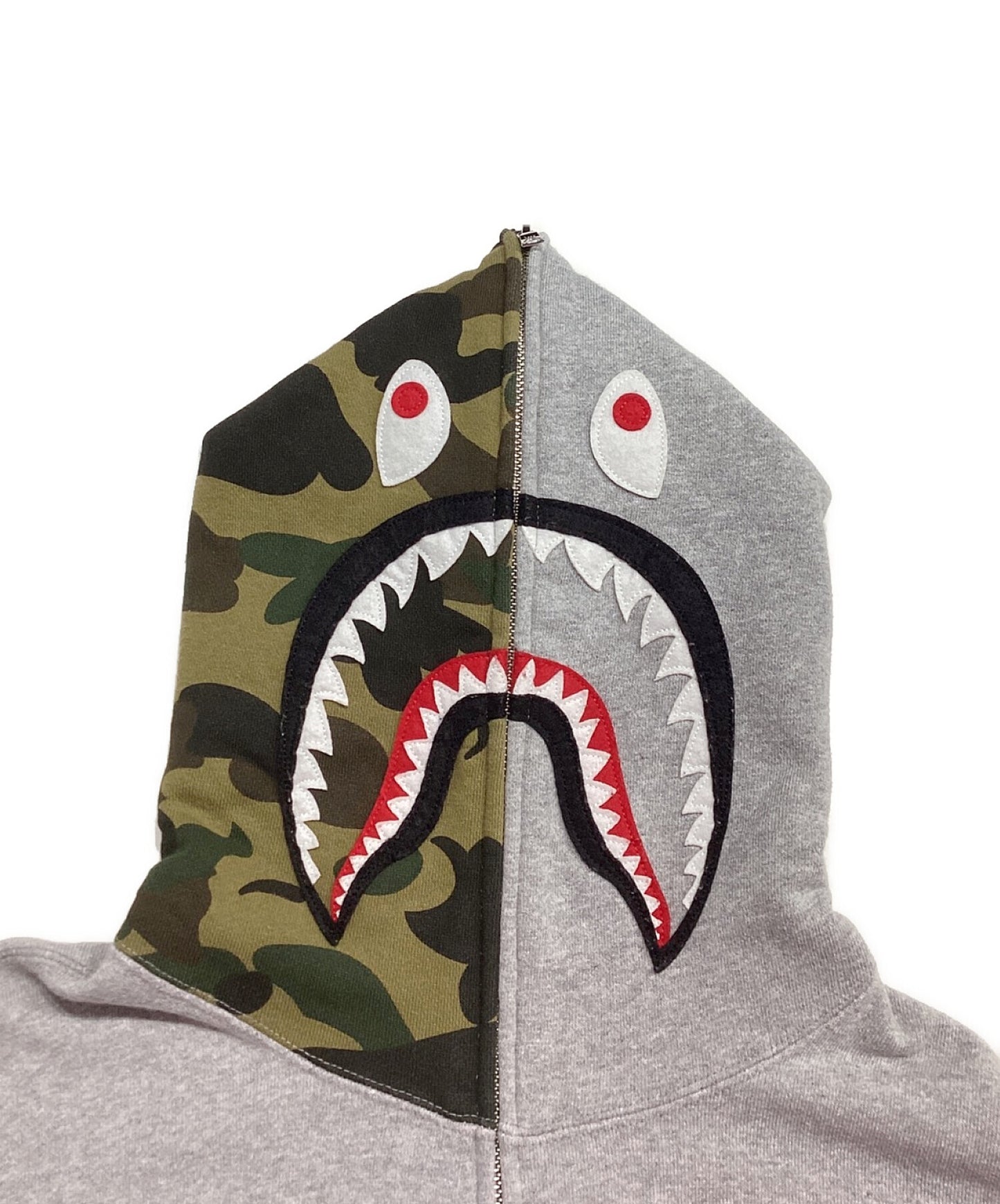 [Pre-owned] A BATHING APE 1st Camo Shark Full Zip Hoodie 001zpa201056x