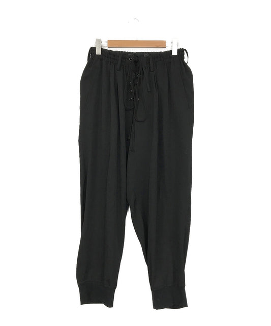 [Pre-owned] YOHJI YAMAMOTO Lace-up pants with double string opening HD-P56-100