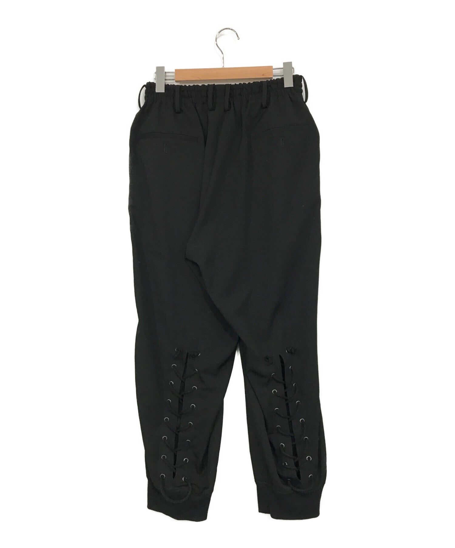 YOHJI YAMAMOTO Lace-up pants with double string opening HD-P56-100