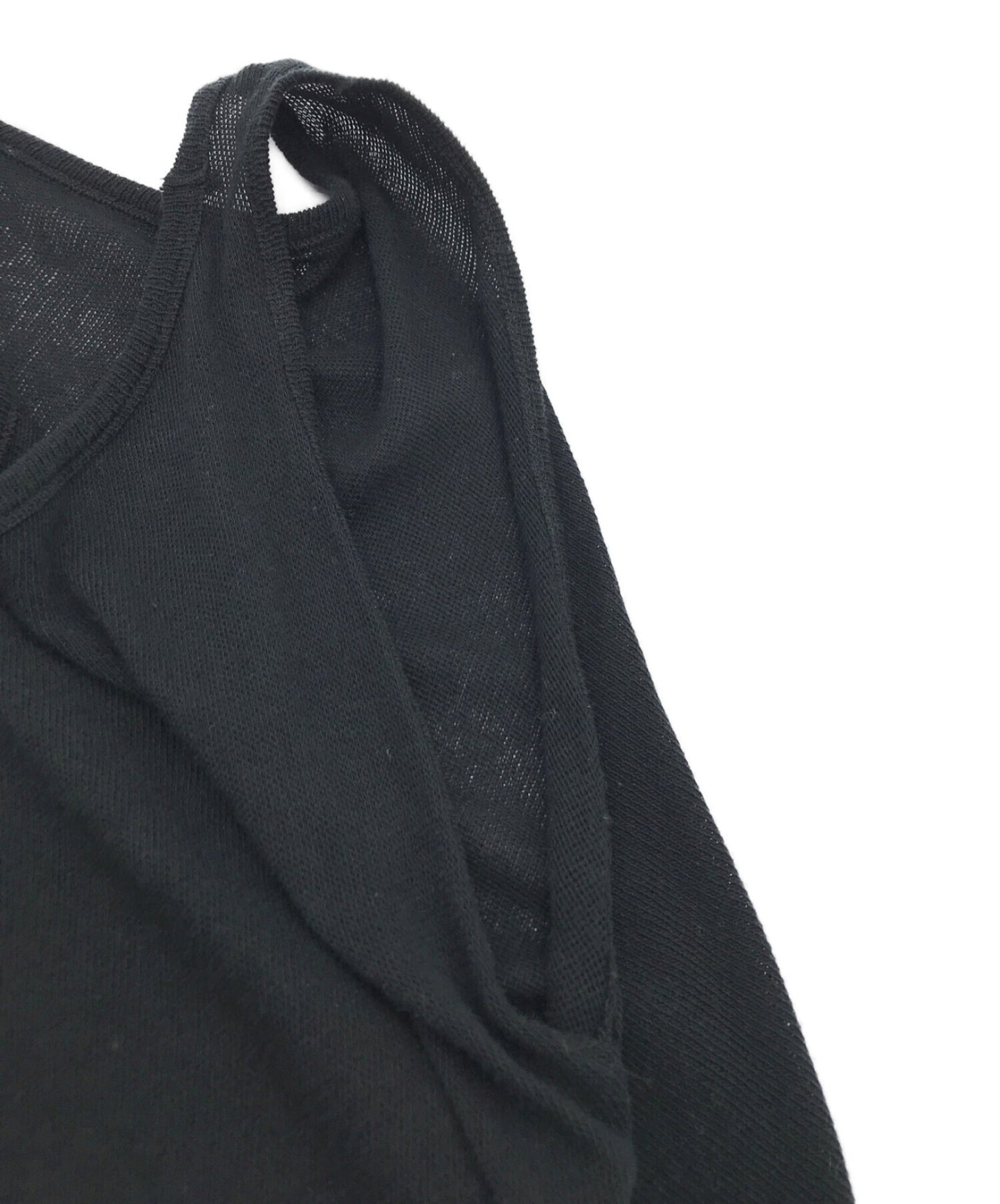 [Pre-owned] Y's Cotton Linen Blend Asymmetrical Knit Dress YB-T26-362
