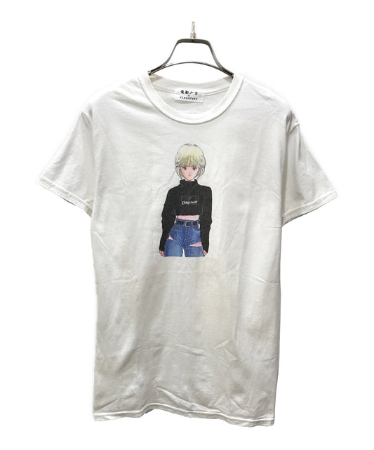 Flagstuff x den-ei shojo วิดีโอสาวพิมพ์เสื้อยืด