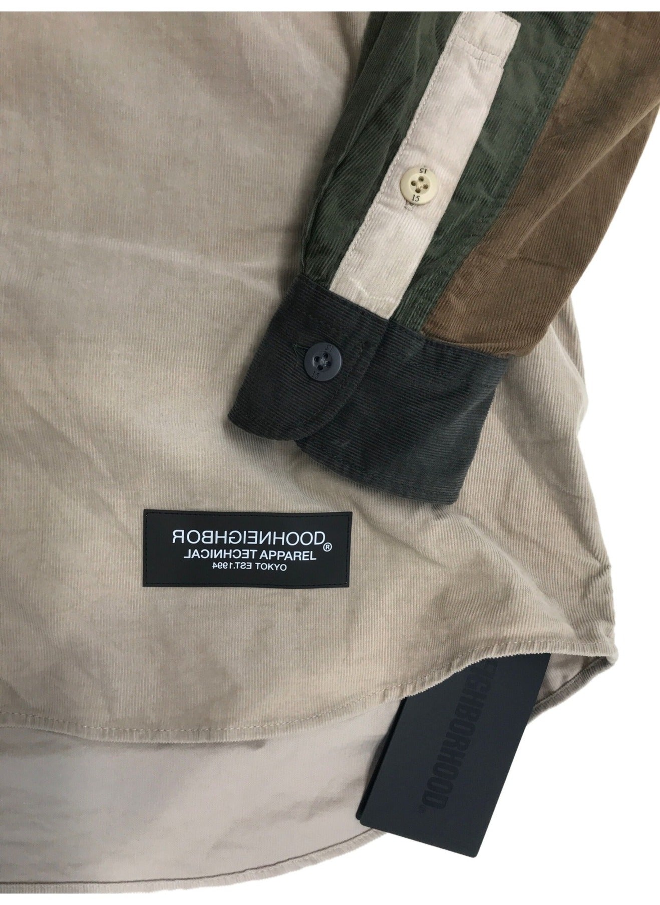 [Pre-owned] NEIGHBORHOOD Crazy Pattern Corduroy Shirt 212TSNH-SHM04