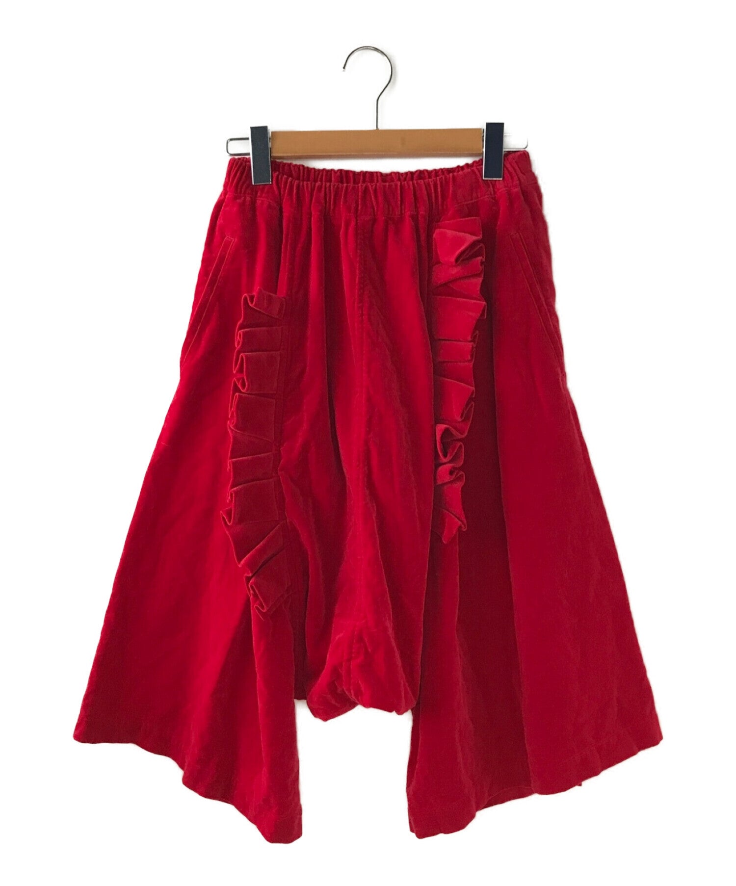 Pre-owned] COMME des GARCONS Velour ruffle sarouel pants GS-P022