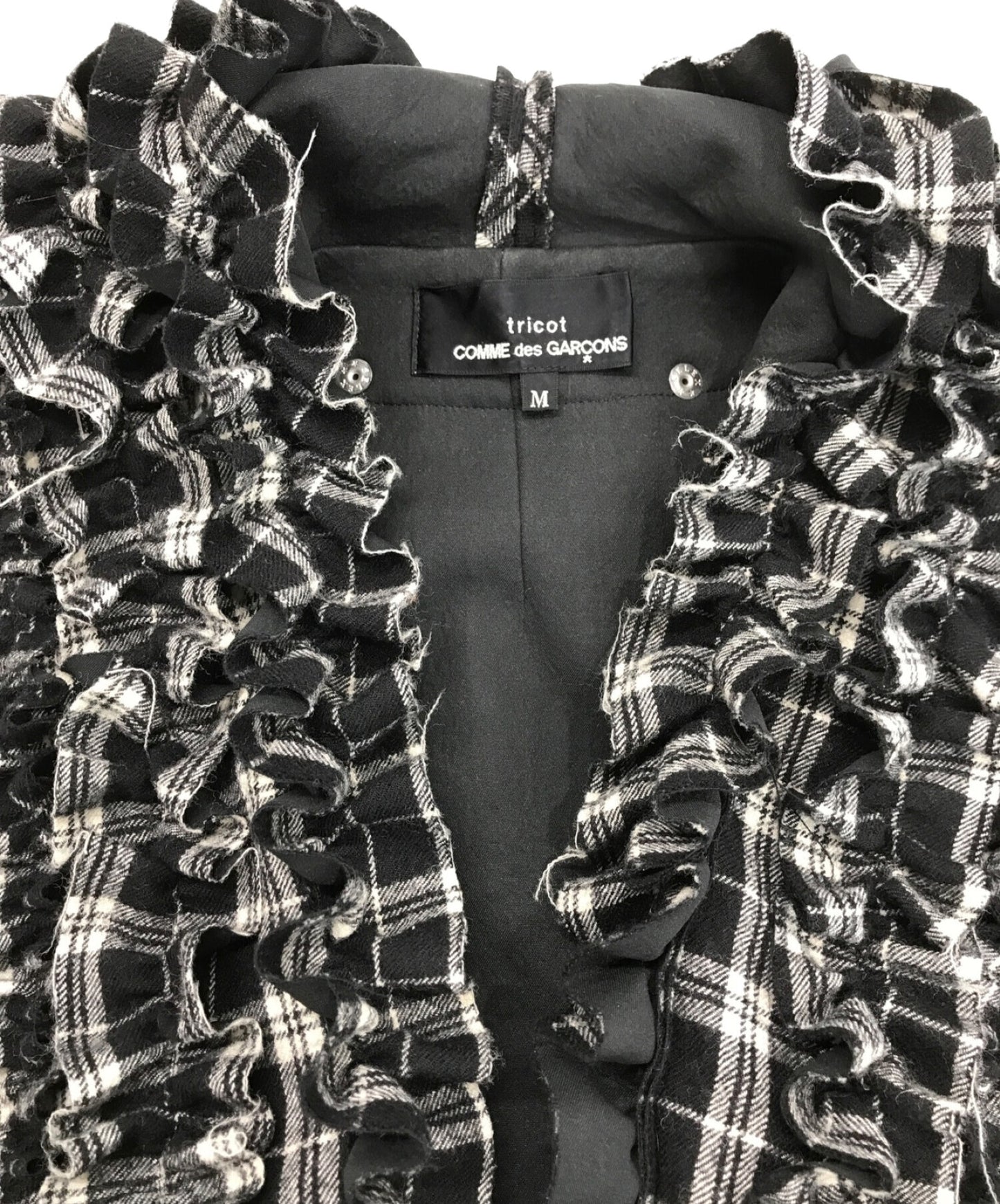 [Pre-owned] tricot COMME des GARCONS Ruffle Vest/Ruffle Design NS Coat TD-V006