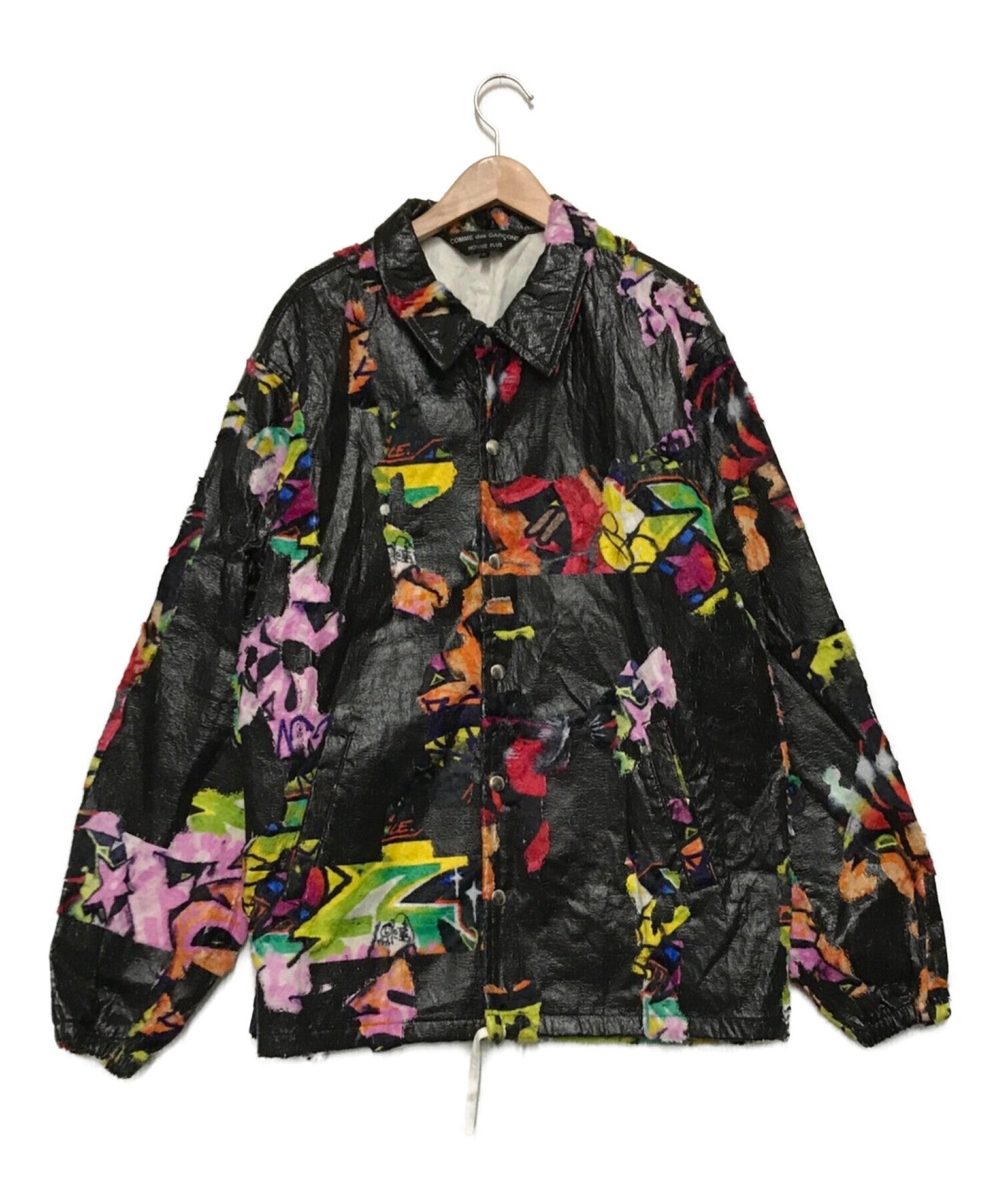 [Pre-owned] COMME des GARCONS HOMME PLUS 20SS Coated Print Coach Jacket  PE-J077