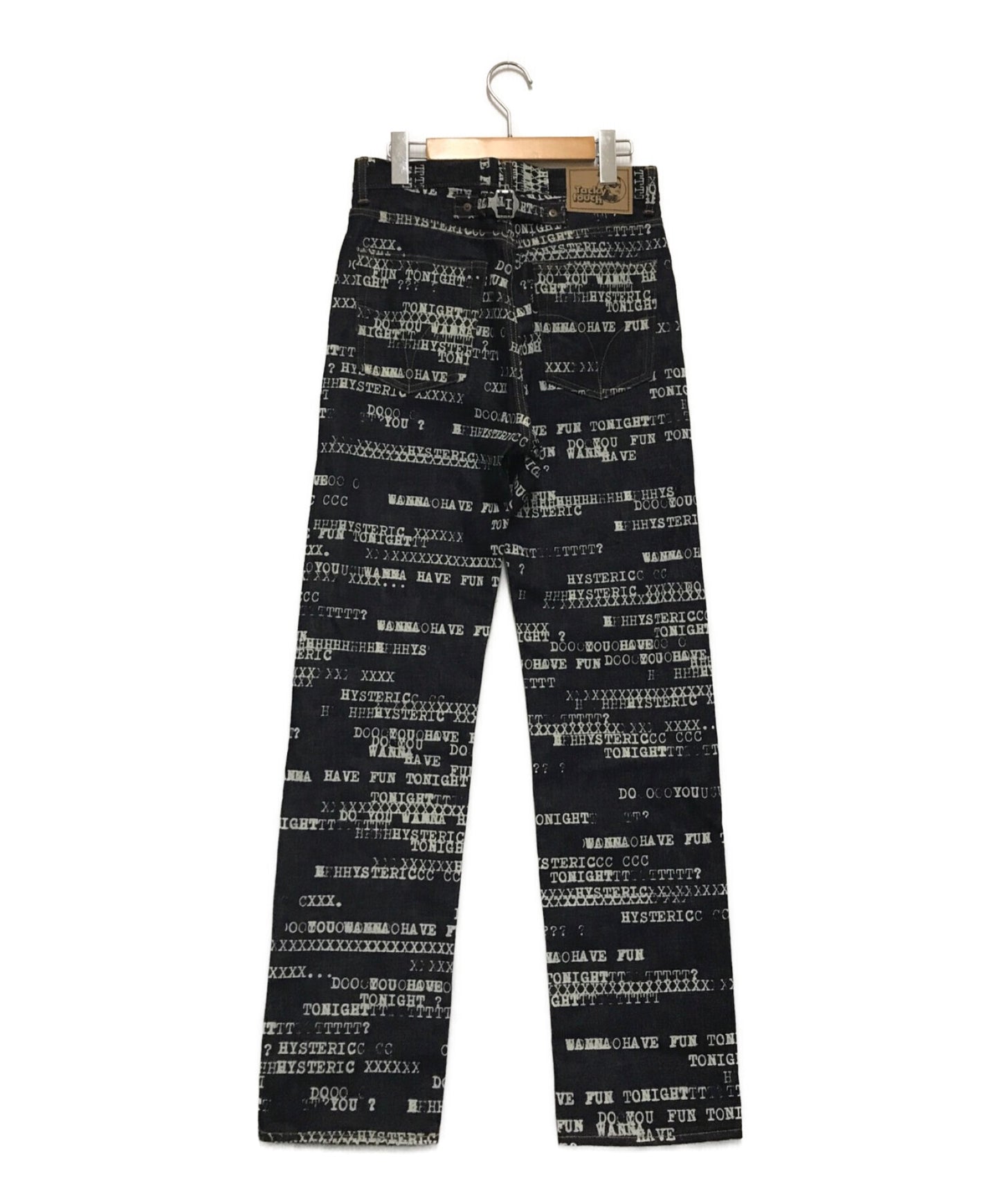 [Pre-owned] Thee Hysteric XXX HAVE FUN TYPE LOGO pattern 60'S XX denim straight pants 06221AP03
