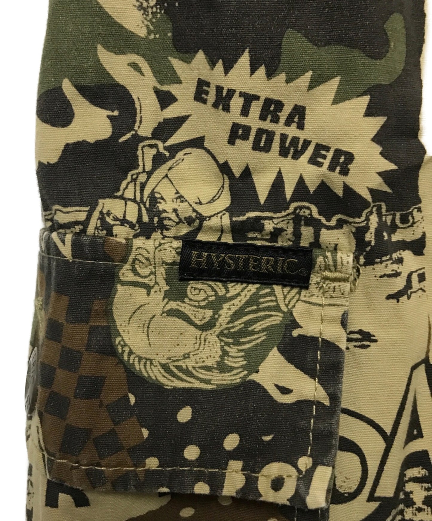 [Pre-owned] Hysteric Glamour Wide cargo pants with all-over pattern