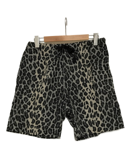 [Pre-owned] WACKO MARIA Leopard-print velour half pants