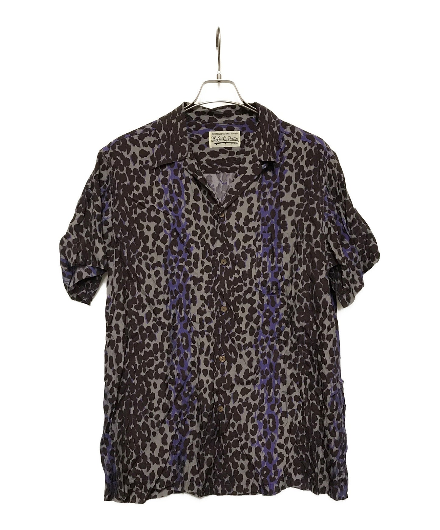[Pre-owned] WACKO MARIA Leopard Hawaiian shirt Open collar shirt