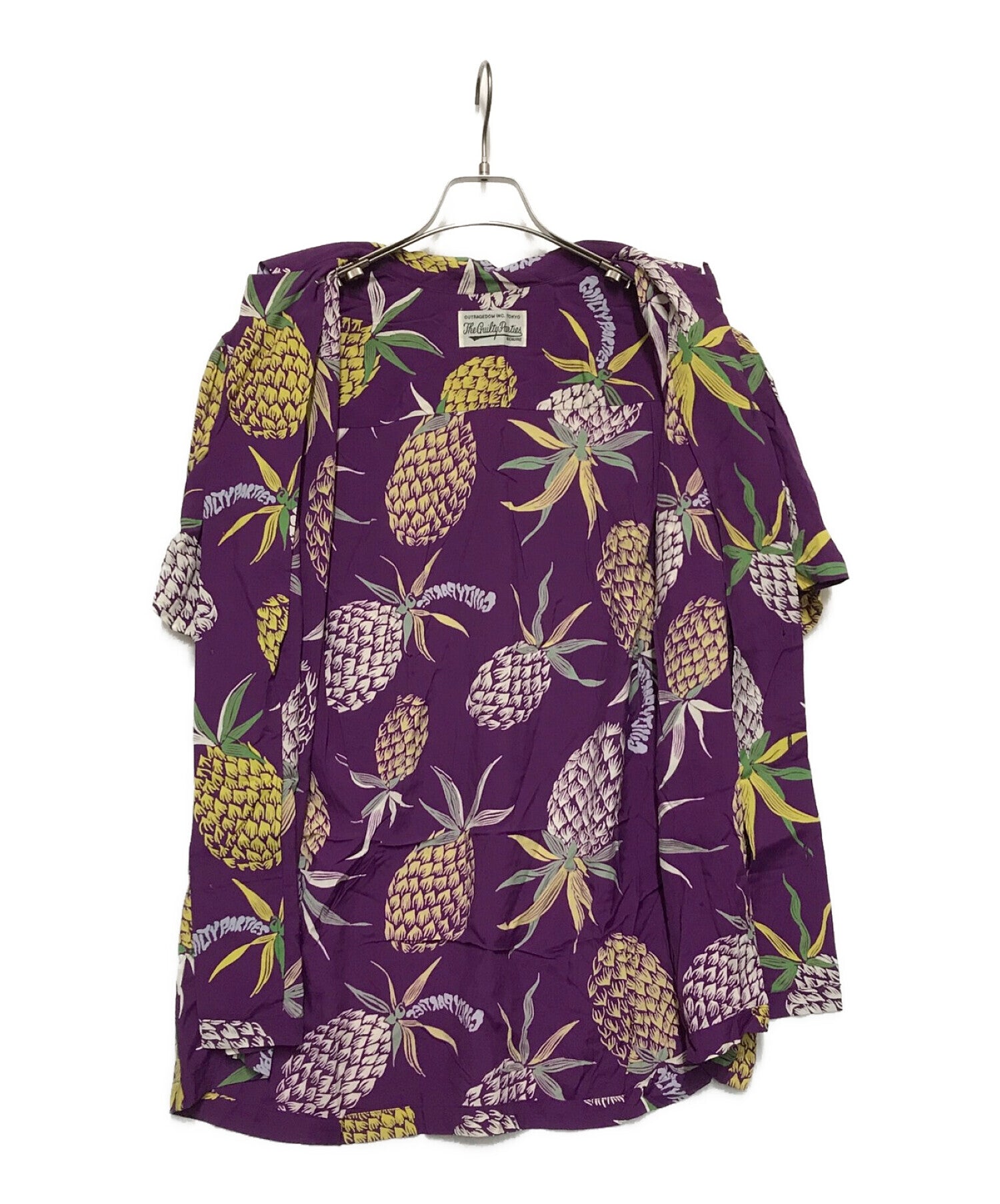 WACKO MARIA PINEAPPLE S/S HAWAIIAN SHIRT Open collar shirt