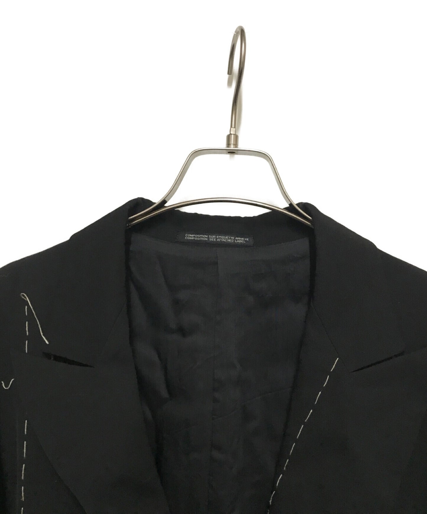 Yohji Yamamoto เย็บแจ็คเก็ตผ้าขนสัตว์ FB-J44-102