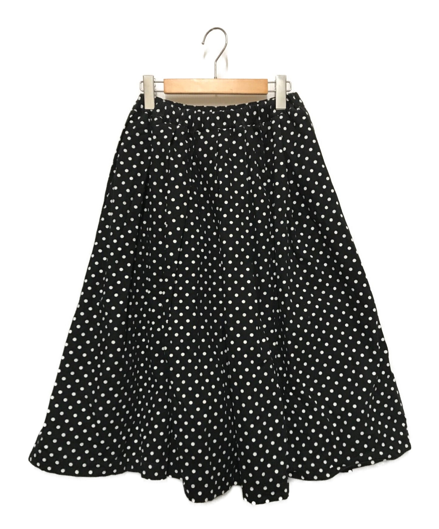 Black Comme des garcons dot skirt flared skirt 1o-s006