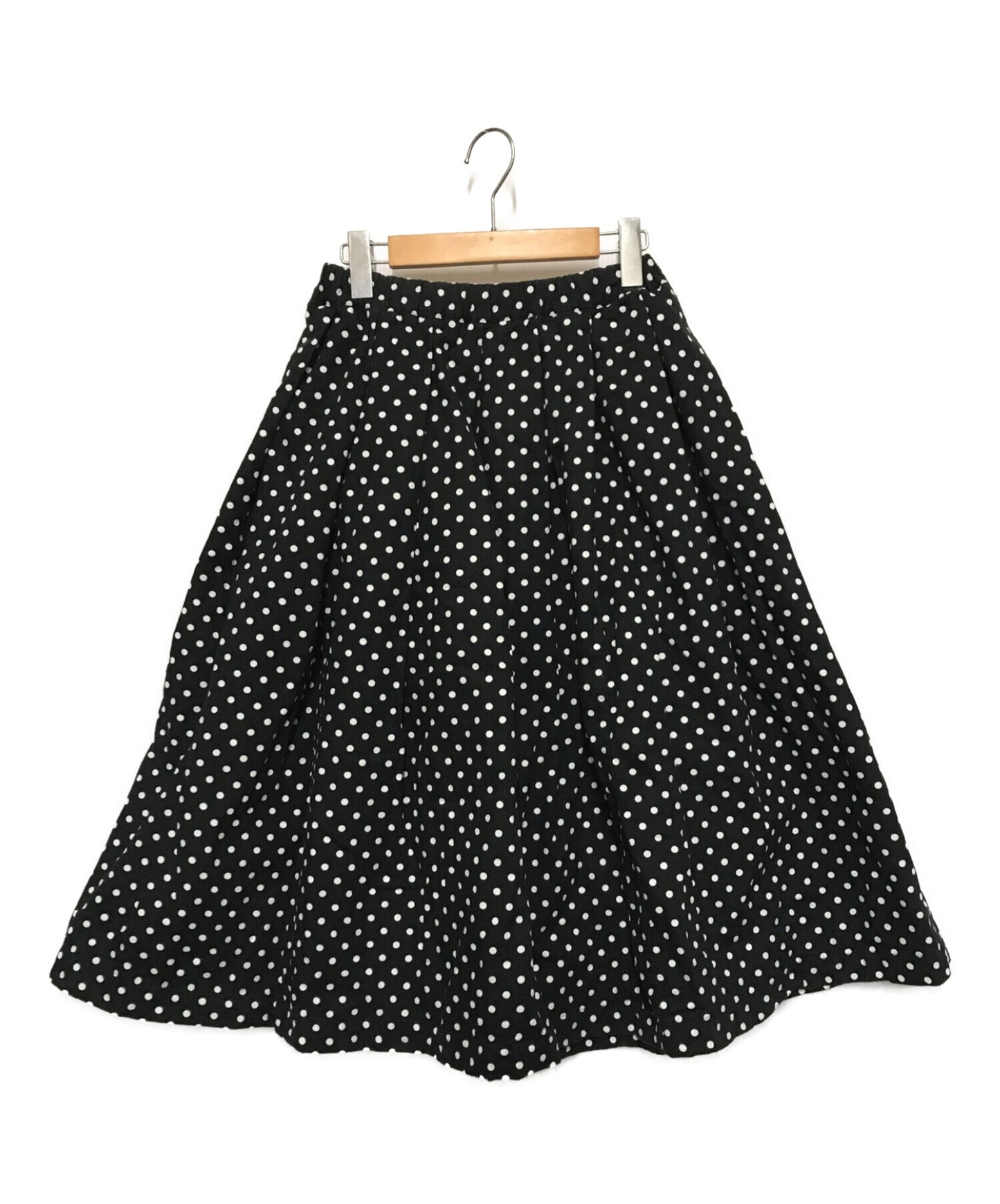 Black Comme des garcons dot skirt flared skirt 1o-s006