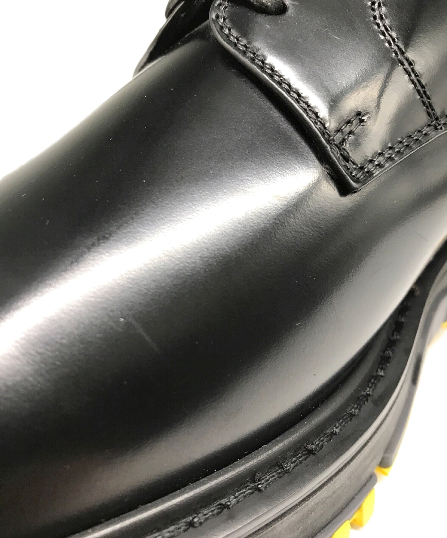 [Pre-owned] DIOR HOMME plain toe leather shoes 15H FR