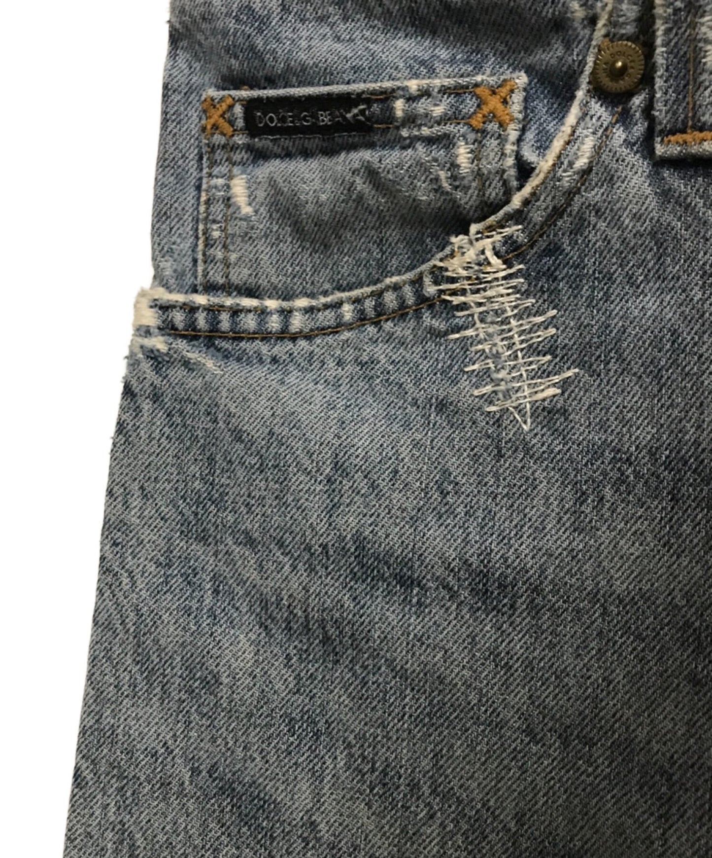 Dolce＆Gabbana修復的牛仔褲SDP49