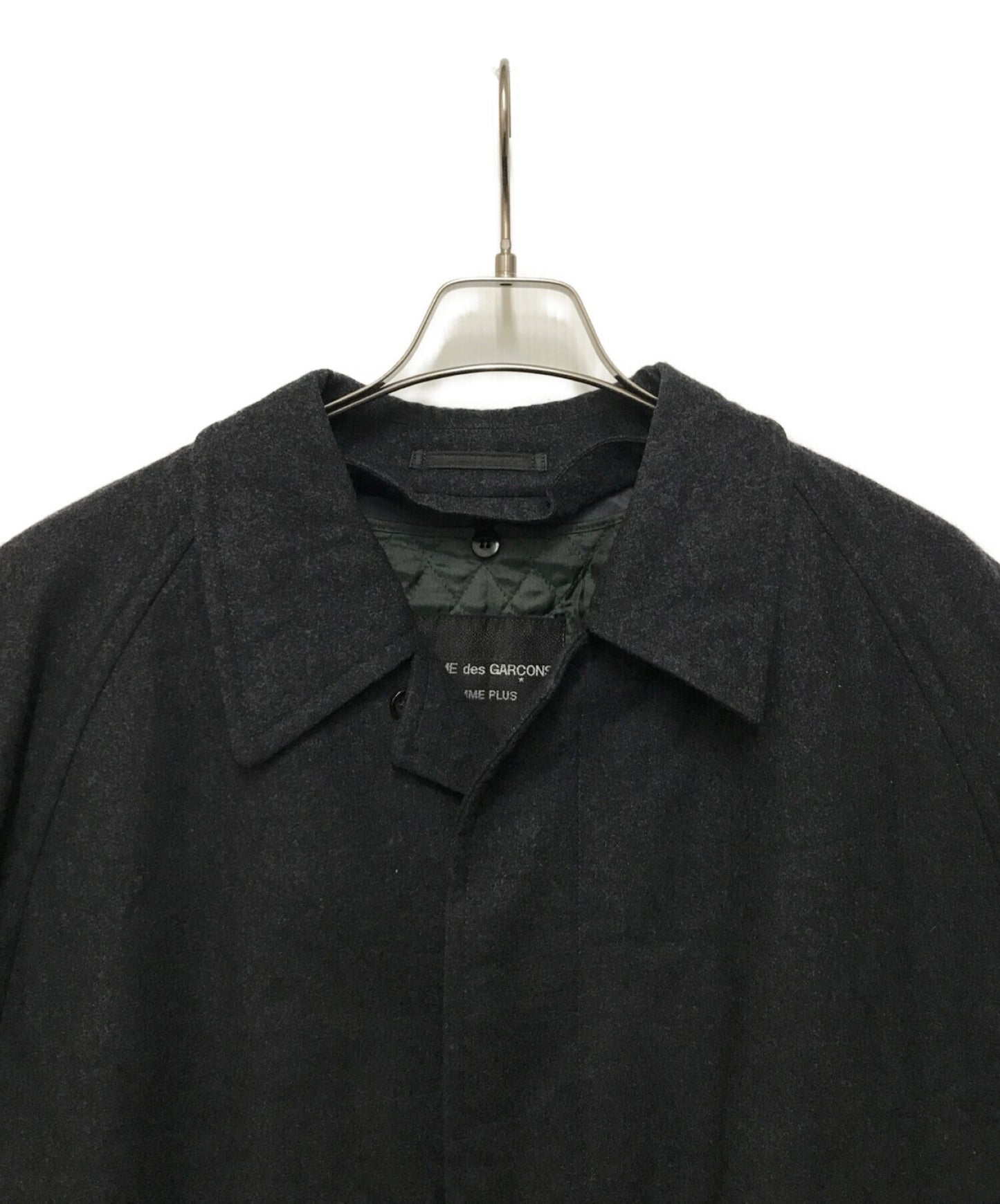 [Pre-owned] COMME des GARCONS HOMME PLUS OLD] 90'S Stencil Collar Coat with Liner PC-050050