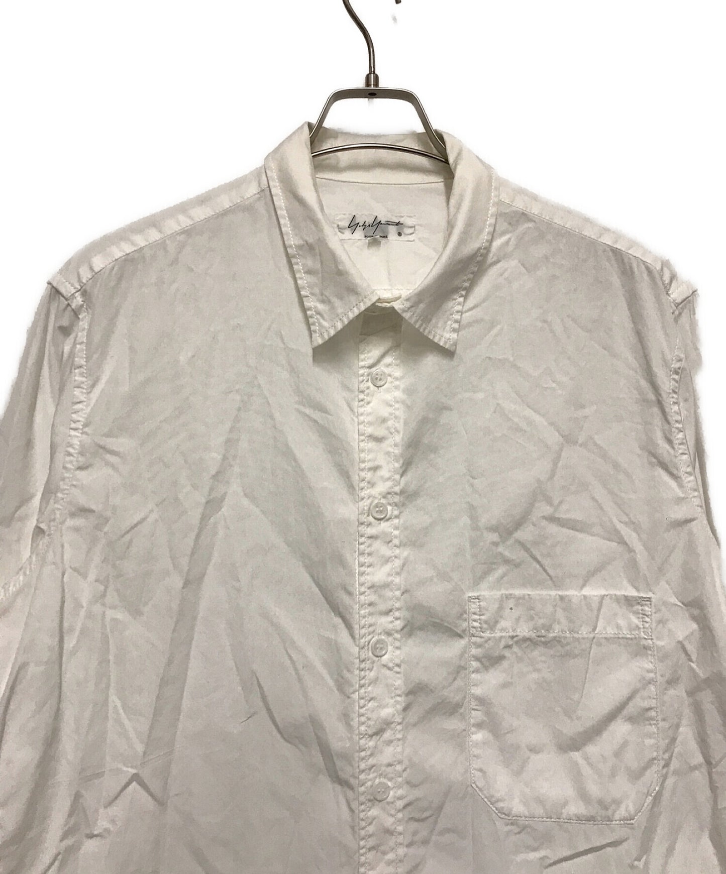 [Pre-owned] Yohji Yamamoto pour homme Long collar ring-stitched shirt with pedestal collar HR-B05-001