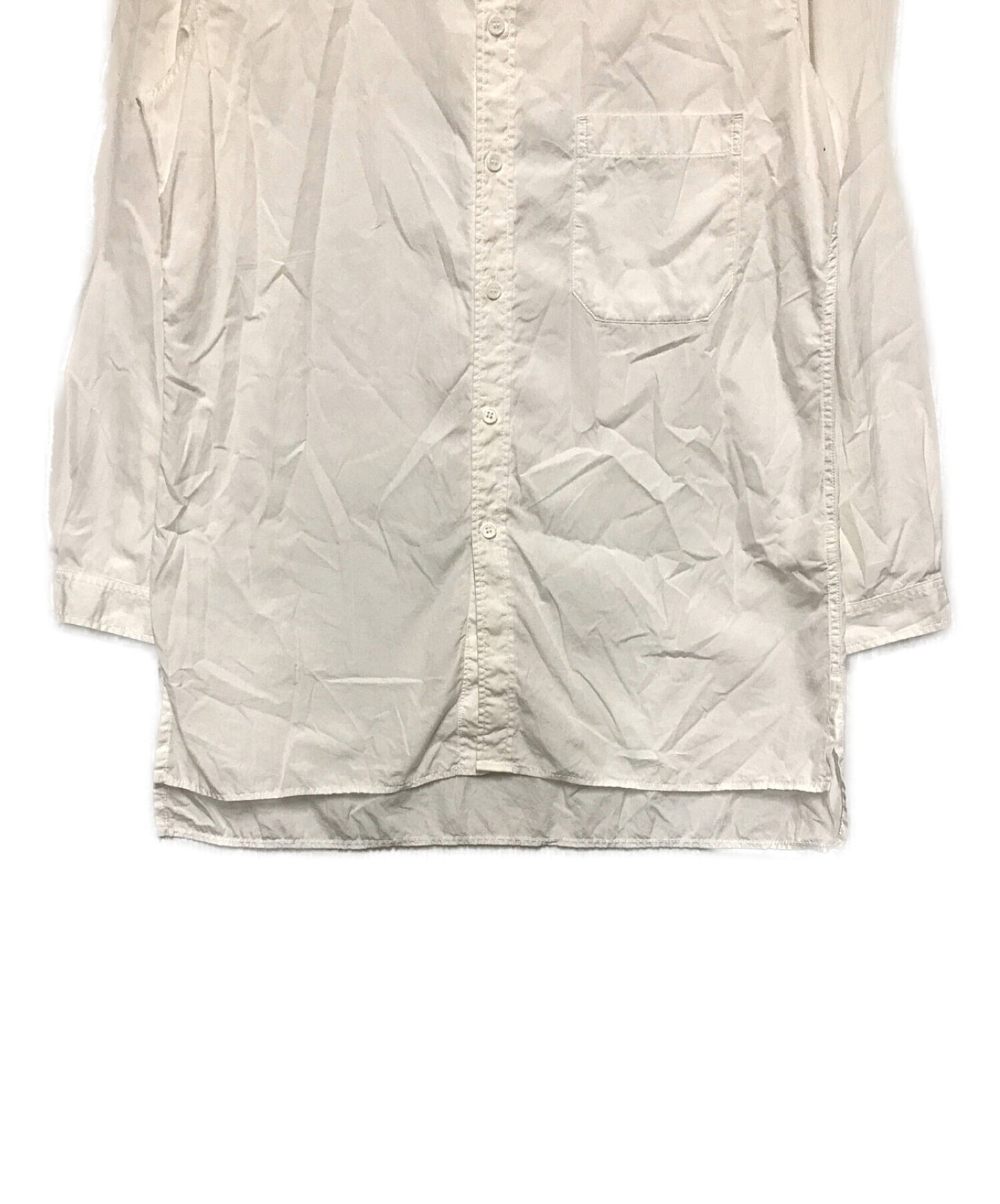 Yohji Yamamoto Pour Homme Long Long Collar环形衬衫，带基座项圈HR-B05-001