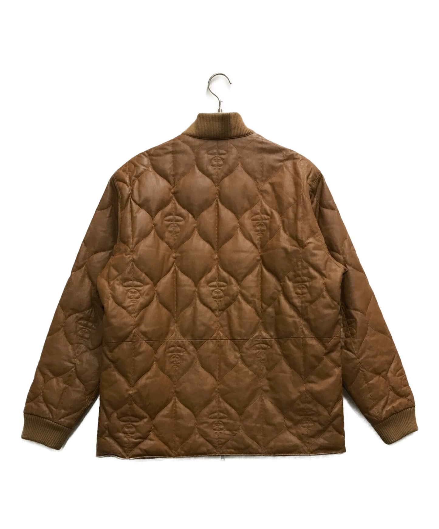[Pre-owned] A BATHING APE Quilted Leather Down Jacket