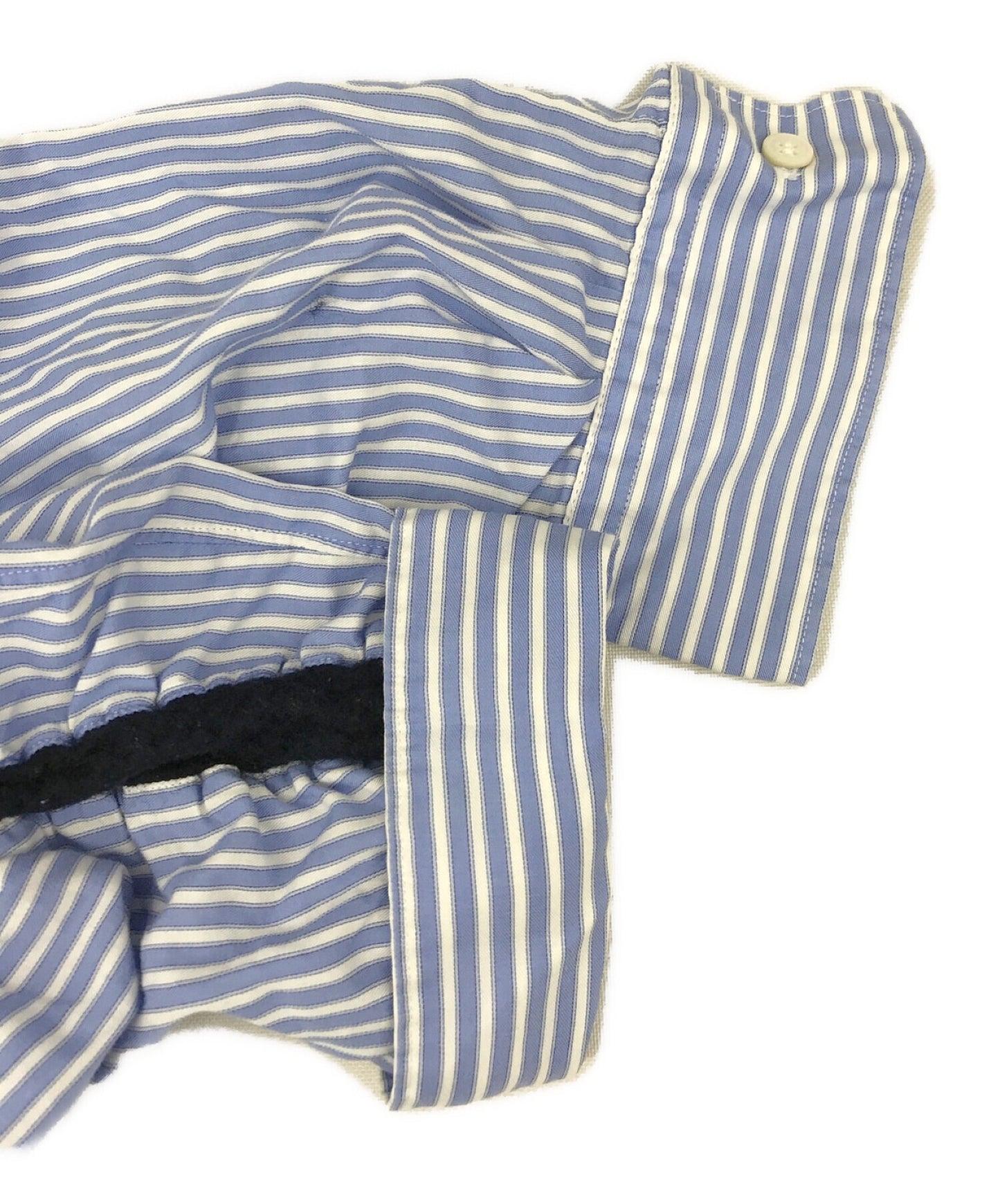 Comme des Garcons Homme Wool Switching Packing Stripe Shirt HH-B028