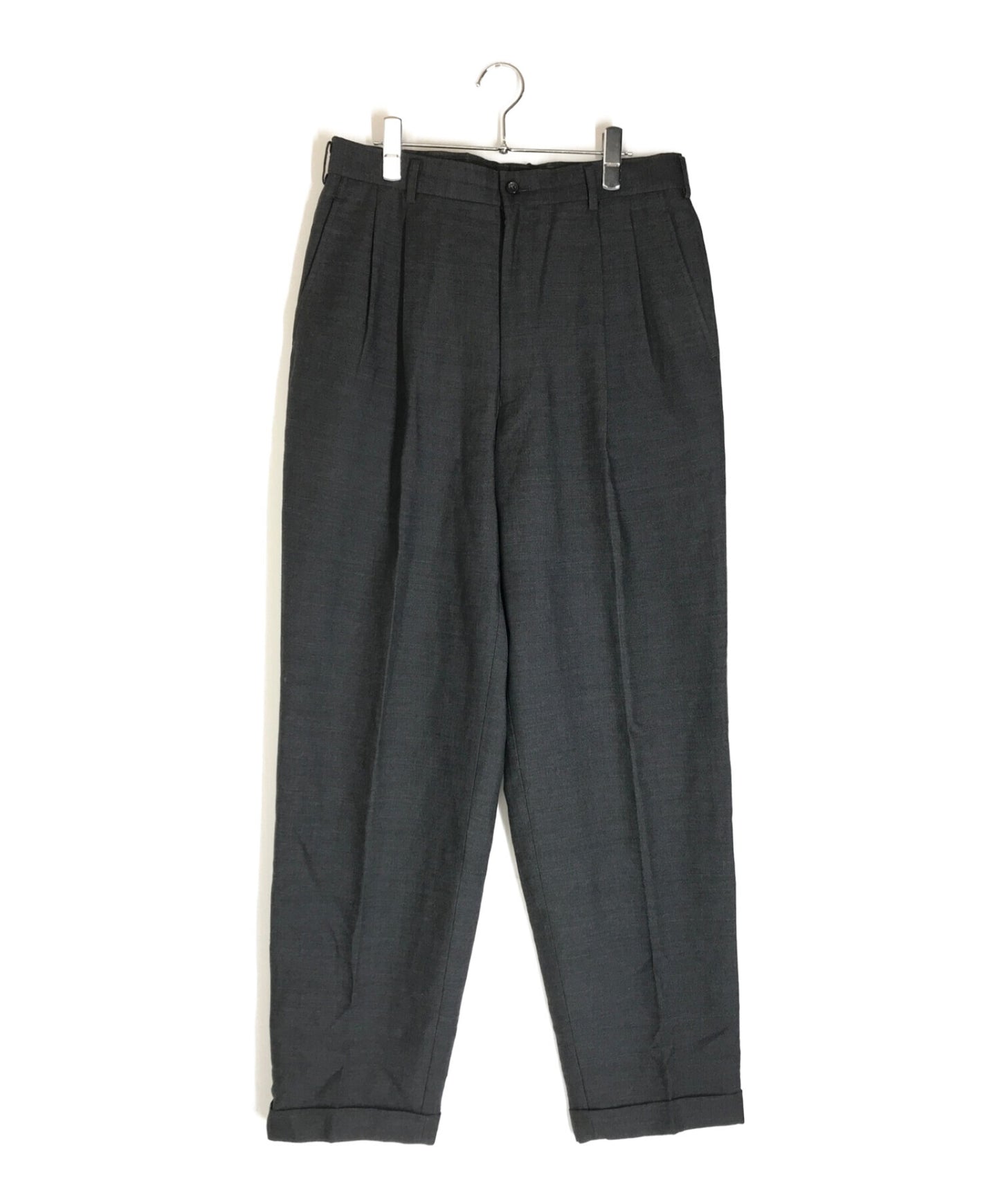 COMME des GARCONS 90s two-tucked wool wide slacks pants HS-10006M