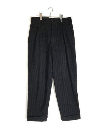 COMME des GARCONS HOMME 90s two-tucked wool striped pants HP-04042M