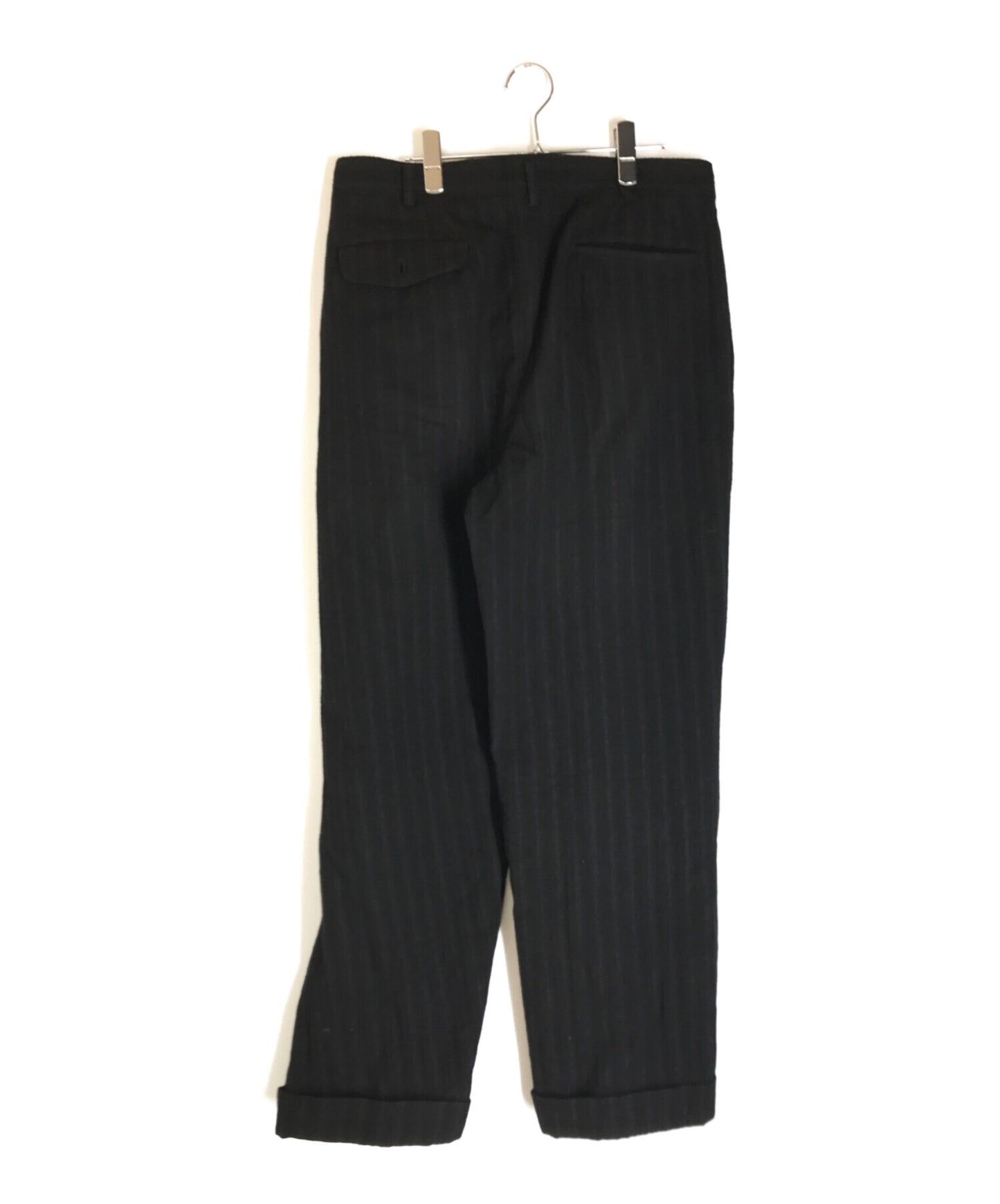 COMME des GARCONS HOMME 90s two-tucked wool striped pants HP-04042M