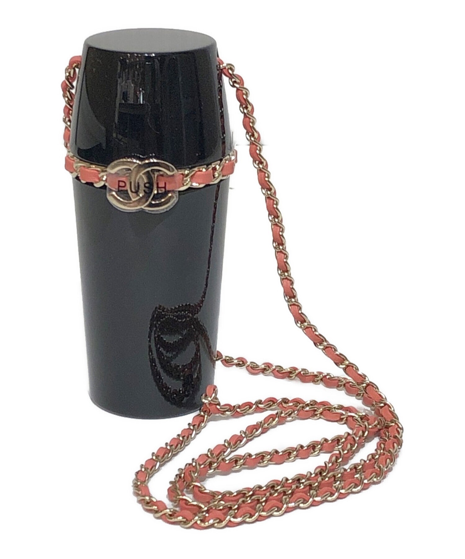 CHANEL Coco Mark Lip Case Necklace Chain Strap B21K